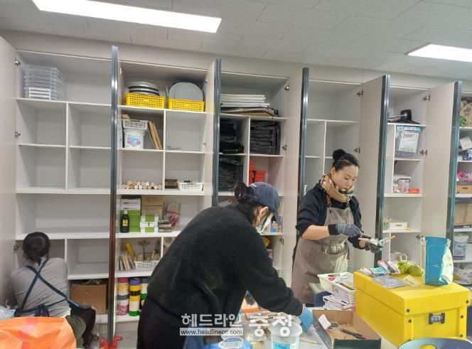 서산교육지원청 학교지원센터, 팔봉중 미술실 정리지원 실시